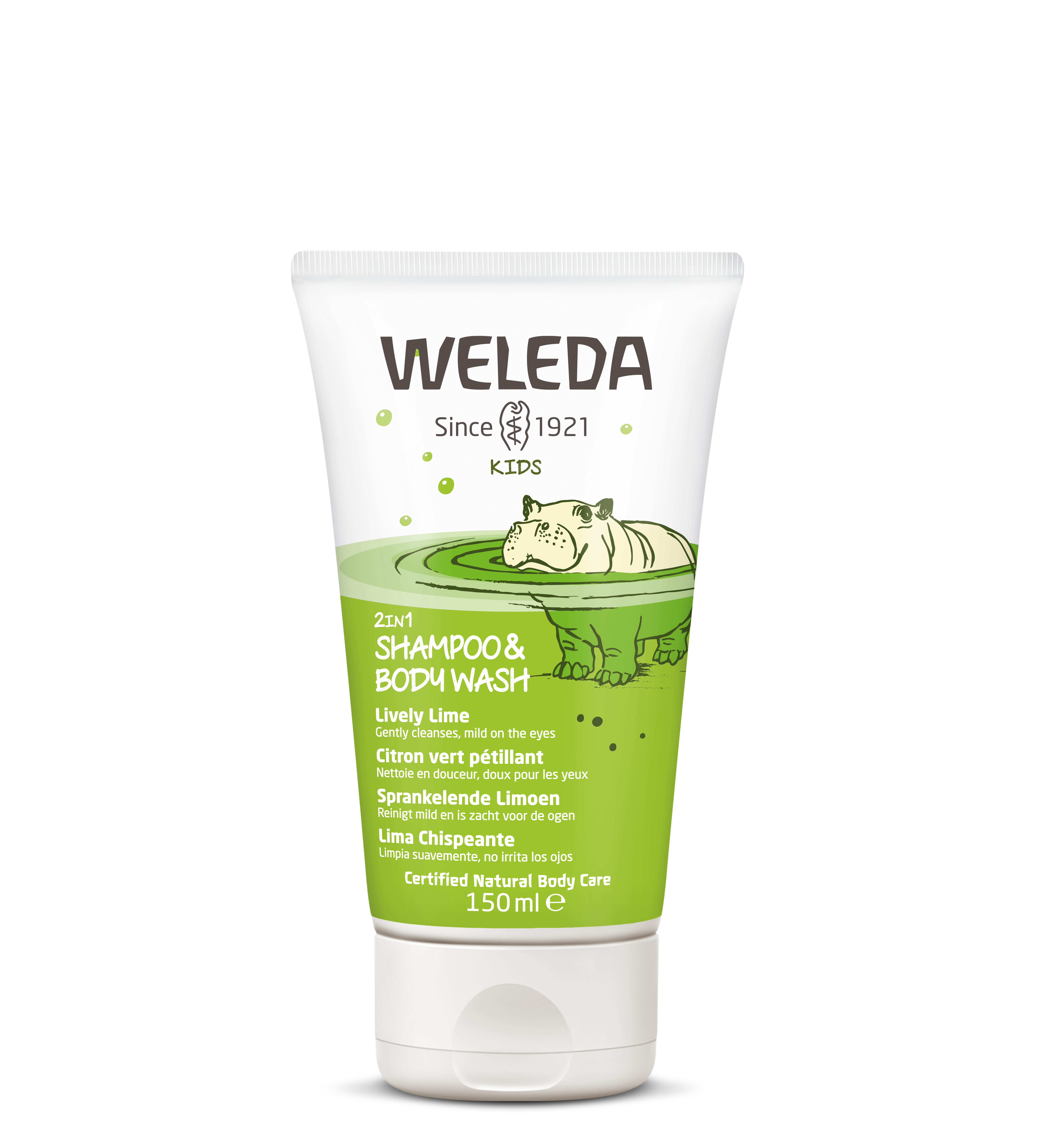 Weleda Душ-гел и шампоан за деца с освежаващ лимон х 150 ml